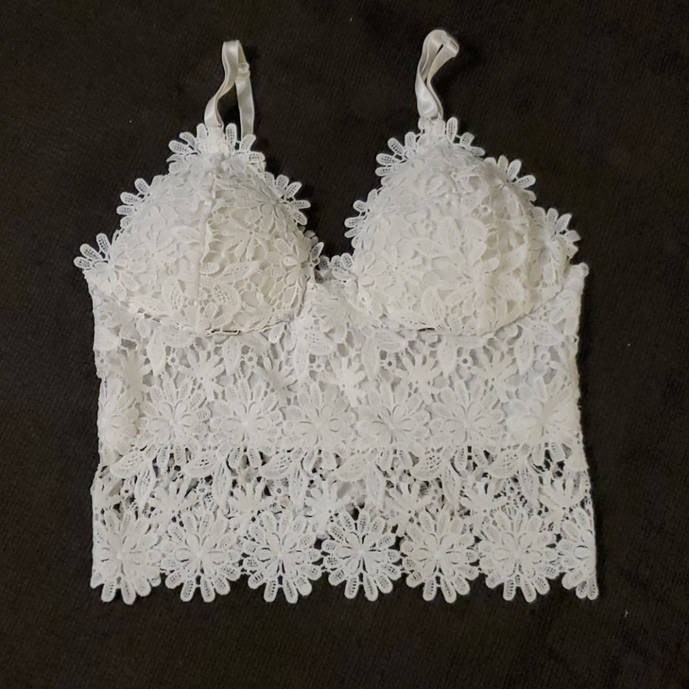 Lace crop top